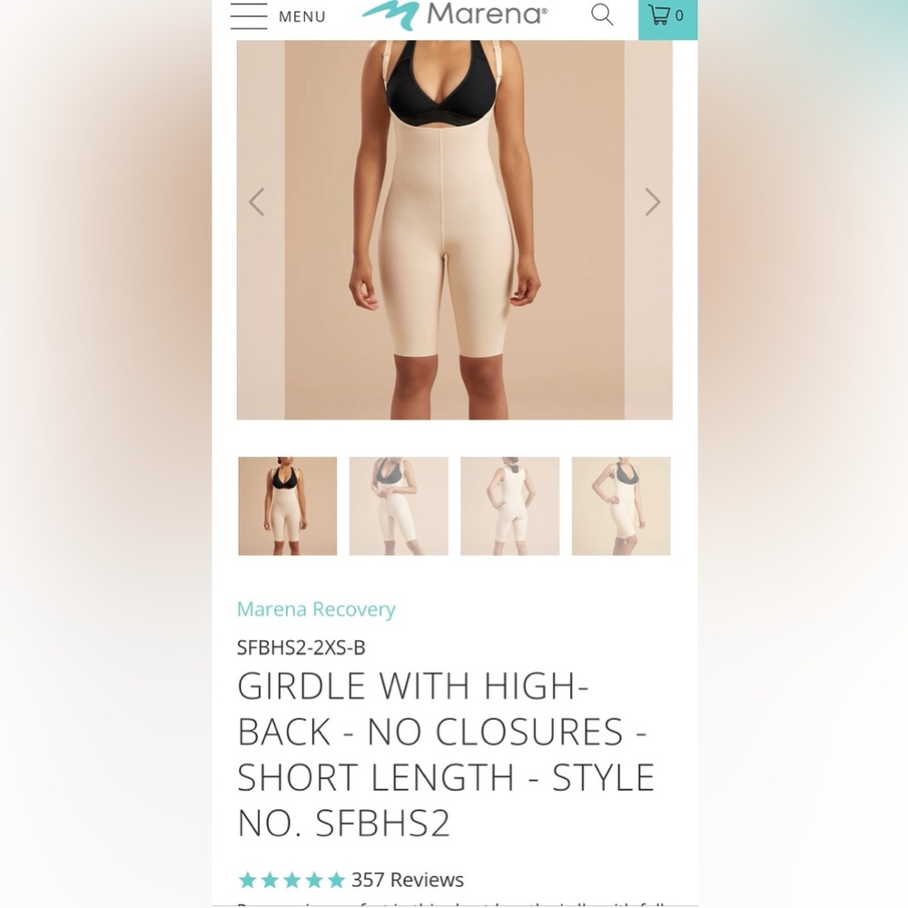 Girdle with High Back Stage 1&2 Compression Faja